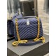 [In stock in seconds]#                     #Blue cotton linen material_Perpetual paragraph messenger bag, hot and spicy explosive models 24Cm, street photography talisman, many stars Hollywood goddesses preferred style, 