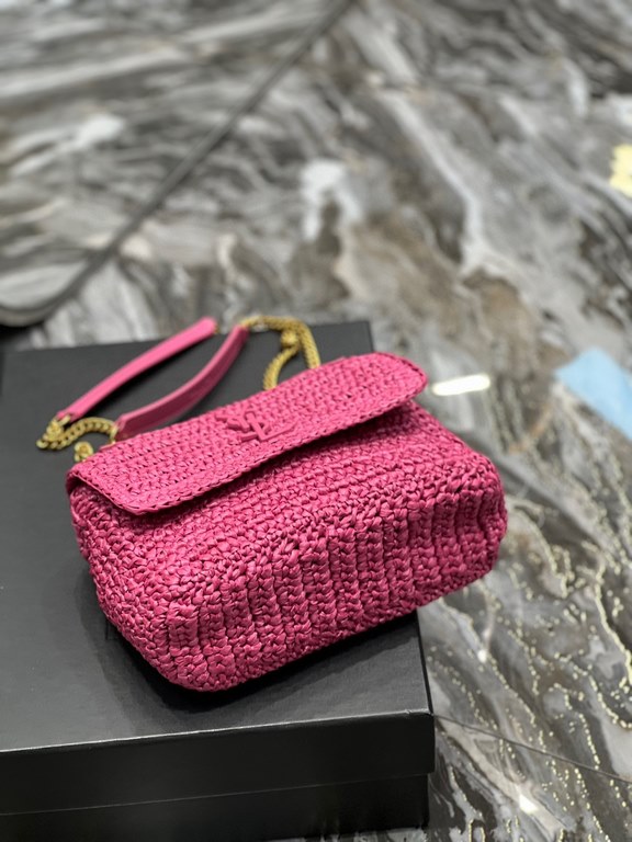 [In stock in seconds]  straw woven bag fast fallNiki woven bag to la~Full of artistic atmosphere , Raffia grass weaving is very solid, super texture, French lazy wind, daily with private clothes will not be wrong single 