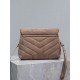 Loulou 20cm-Dark Apricot FrostedY family classic explosive models! The most practical and versatile, imported Italian cowhide leather carefully crafted, feel great! The bag is ultra-lightweight, not the slightest sense o