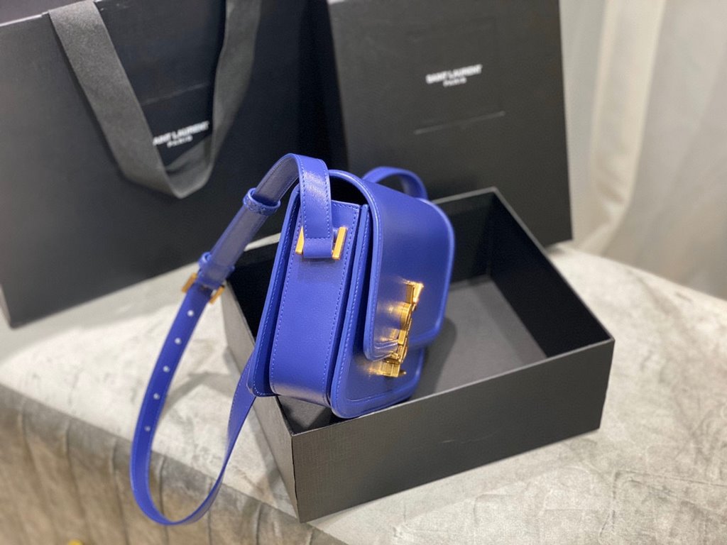 [In stock in seconds]  electric blue original leather_23cm                ]2020 IT BAG_Be sure to fire models, not yet listed on the attack on the entire fashion circle, nostalgic left bank, inspired by the Paris left ba