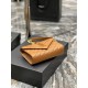 [In stock in seconds]#Envelope #Caramel Gold BuckleSmall grained embossed quilted grain leather envelope bagClassic is timeless, the beauty of the V grain quilted diamond caviar pattern, very wear-resistant, Italian cowh