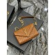 [In stock in seconds]#Envelope #Caramel Gold BuckleSmall grained embossed quilted grain leather envelope bagClassic is timeless, the beauty of the V grain quilted diamond caviar pattern, very wear-resistant, Italian cowh