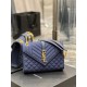 [In stock in seconds]#Envelope #Blue Limited Edition FabricsMedium quilted leather envelope bagClassic is timeless, the beauty of the V grain spelling diamond pattern, Italian cowhide leather with cotton and linen materi