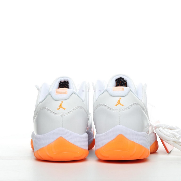 Air Jordan AJ11 Low "Bright Citrus" Low Top White Orange XMRWY