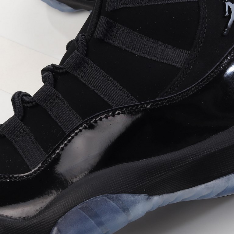 Air Jordan 11 "Cap and Gown" AJ11 Joe 11 Black Gamma Black Knight Suede Real Label Real Carbon HDYEY