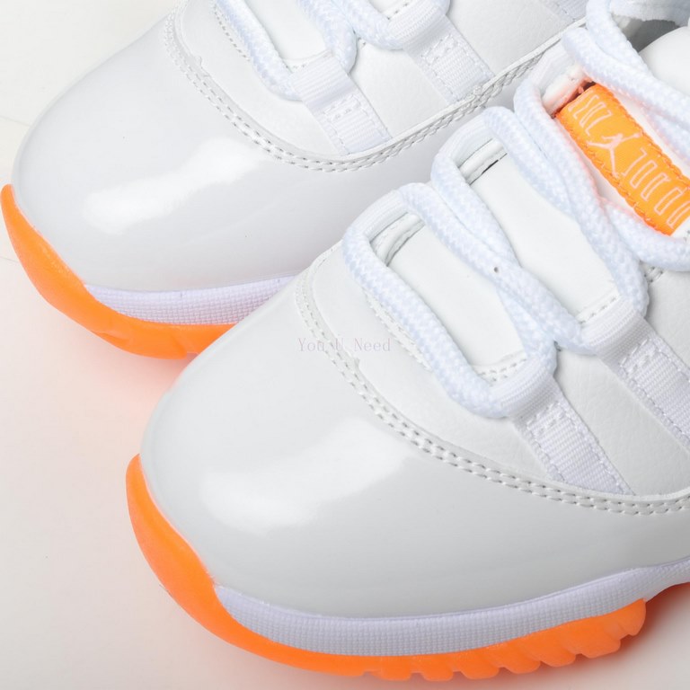 Air Jordan AJ11 Low "Bright Citrus" Low Top White Orange XMRWY