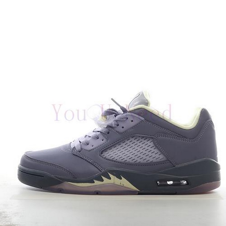 Air Jordan 5 Low AJ5 Joe 5 3M Reflective Indigo Mist Color Low Top Basketball Shoes Z1YWI