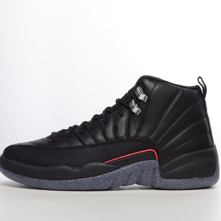   Air Jordan 12 Retro AJ12 Joe 12 "Black Knight" Head Layer Real Label Real Carbon Basketball Shoes Y3ITP