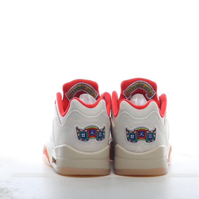   Air Jordan Low "Chinese New Year" Rebranded "Chinese New Year White Red Tearaway Luminous Bottom" Z1YWI