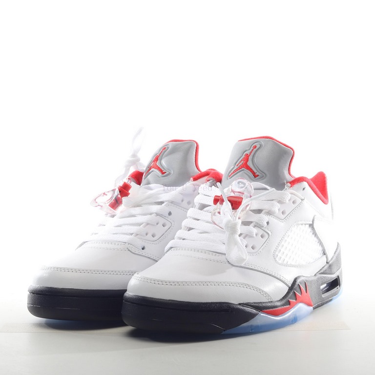 Air Jordan 5 Low AJ5 Joe 5 White Red Silver Ryukawa Maple Low Top Basketball Shoes Z1YWI