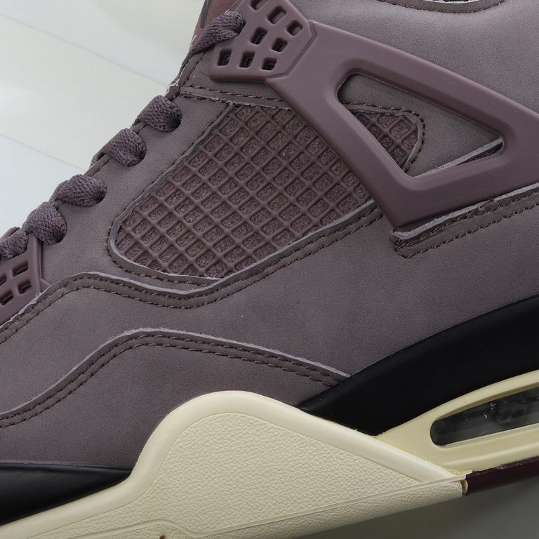 A Ma Maniére x Air Jordan4 Retro "Violet Ore" Trendy Retro Basketball Shoes Burgundy HDYWY