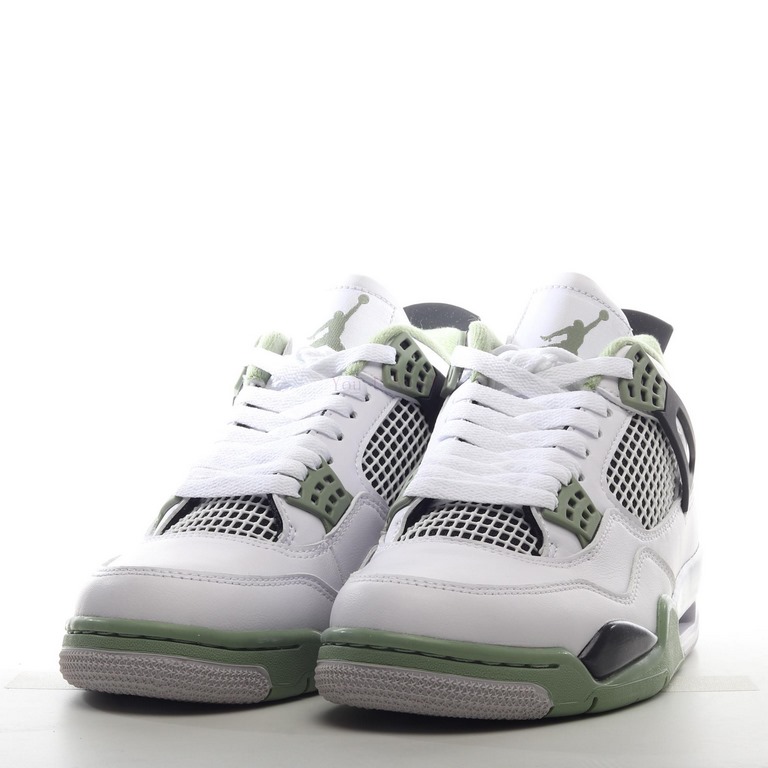 Head Layer Version Air Jordan 4 Retro "Seafoam" AJ4 Joe 4 White Green XQTWI