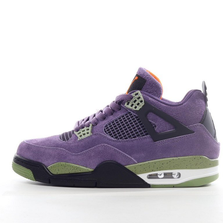 Air Jordan 4 Retro "Canyon Purple" AJ4 Joe 4 Purple Suede Basketball Shoes TSYEW