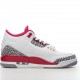 Pure Original Air Jordan 3 " Cardinal Red " AJ3 Joe 3 Men's Culture Basketball Shoes Y3YEI