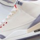 Air Jordan 3 "Muslin" AJ3 Joe 3 Cement Gray Canvas Basketball Shoes Y3YEI