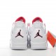 Air Jordan 4 Retro " White University Red " White Red Joe 4 Mid Top Retro Sports Basketball Shoes Z1YWI