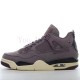 A Ma Maniére x Air Jordan4 Retro "Violet Ore" Trendy Retro Basketball Shoes Burgundy HDYWY