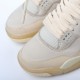 Pure original version OFF - WHITE x Air Jordan AJ4 Retro 'Cream/Sail' "OW co-branded sand light brown rice white black" YDUET