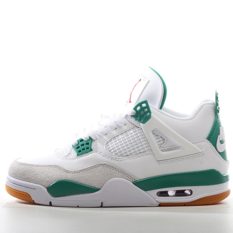 Nk SB x Air Jordan 4 "Pine Green" AJ4 Joe 4 Co-Branded White Green Z1YEP