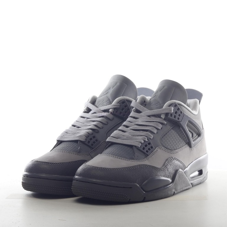 Pure Original Air Jordan 4 " Smoke Grey " AJ4 Joe 4 Culture Basketball Shoes Smoke Grey B4YET