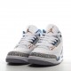 Head Layer Air Jordan Retro AJ3 Jordan III Basketball Shoes White Blue Wizards Z1YEP