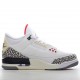 NK Air Jordan 3 Retro "White Cement Reimagined" AJ3 White Gray Z1YEP