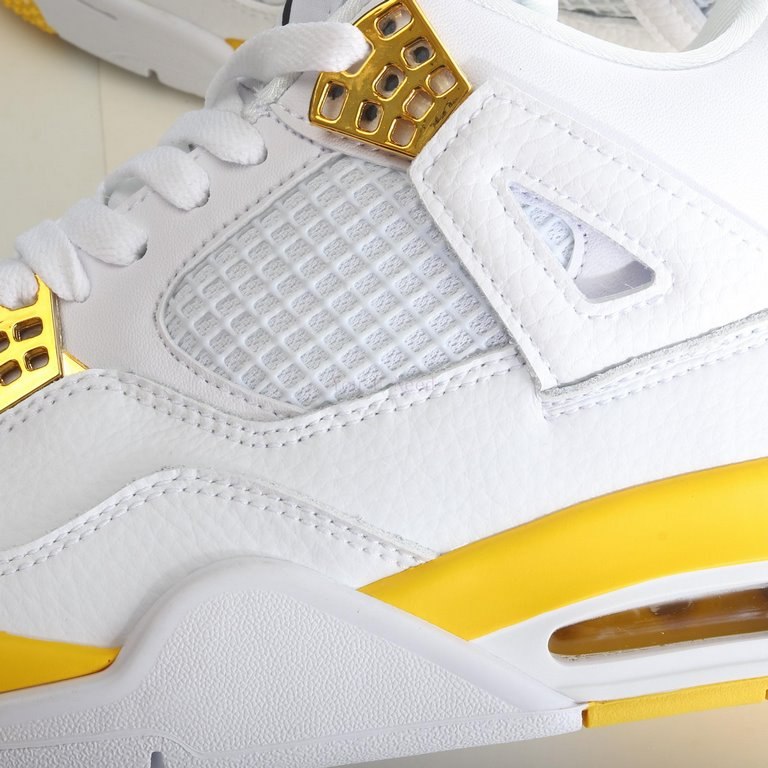 Air Jordan AJ4 "Vivid Sulfur" White and Orange HDYWR