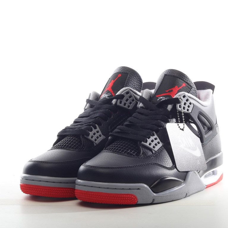 Air Jordan 4 Retro "Bred Reimagined" AJ4 Joe 4 Black Red B4YEW