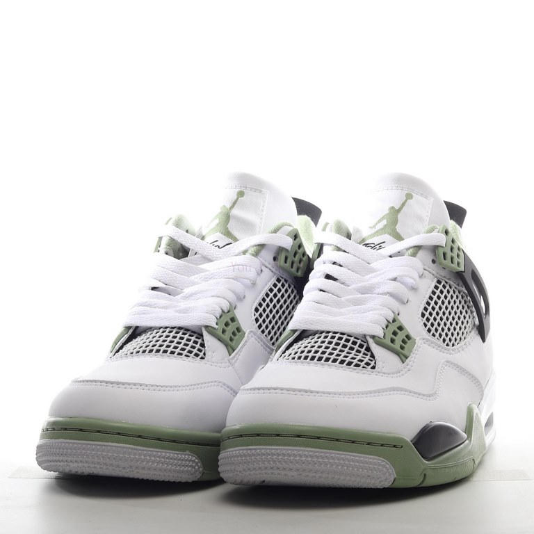 Head Layer Version Air Jordan 4 Retro "Seafoam" AJ4 Joe 4 White Green Z1TWI