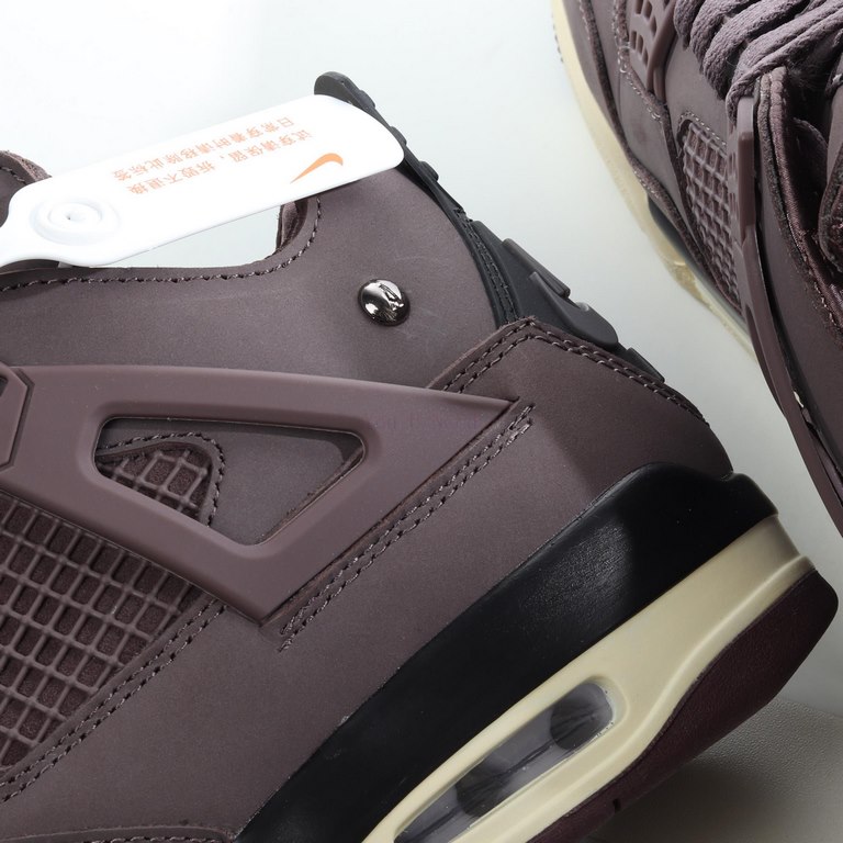 A Ma Maniére x Air Jordan 4 "Violet Ore" AJ4 Joe 4 Co-Branded Burgundy Red Y3URT