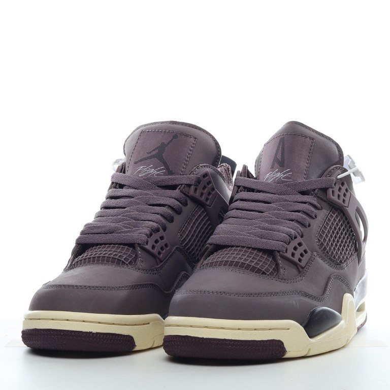 A Ma Maniére x Air Jordan 4 "Violet Ore" AJ4 Joe 4 Co-Branded Burgundy Red Y3URT