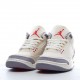 Air Jordan 3 "Muslin" AJ3 Joe 3 Cement Gray Canvas Basketball Shoes Y3YEI