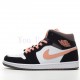 Air Jordan 1 Mid AJ1 Joe 1 Black Pink Peach Goddess Day Mid Basketball Shoes Y3TWR