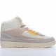 Union x Air Jordan 2 "Grey Fog" Co-branded Beige Michael Jordan Jordan 2 Pure XQUTP