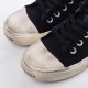 Balenciaga Vulc Destr Parisian vintage distressed high top canvas shoes Z1YEW